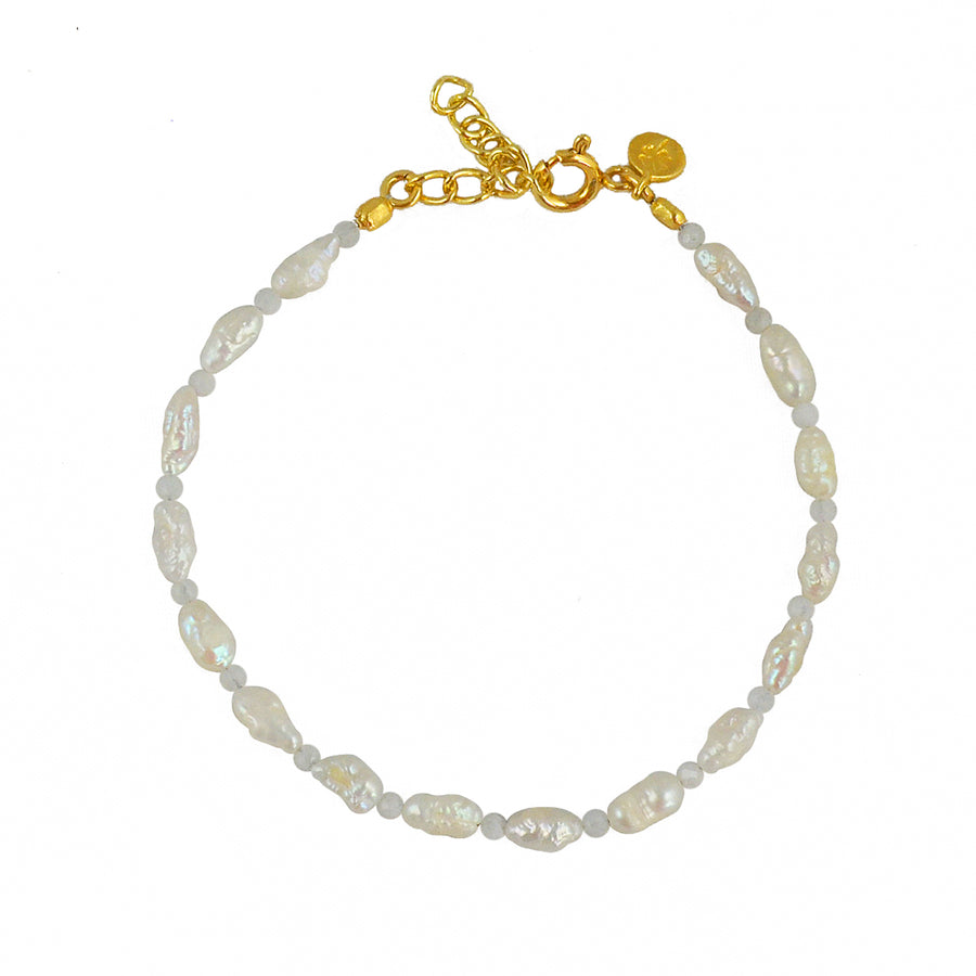 Bracelet perle et pierre - PIERRE DE LUNE - Bracelets