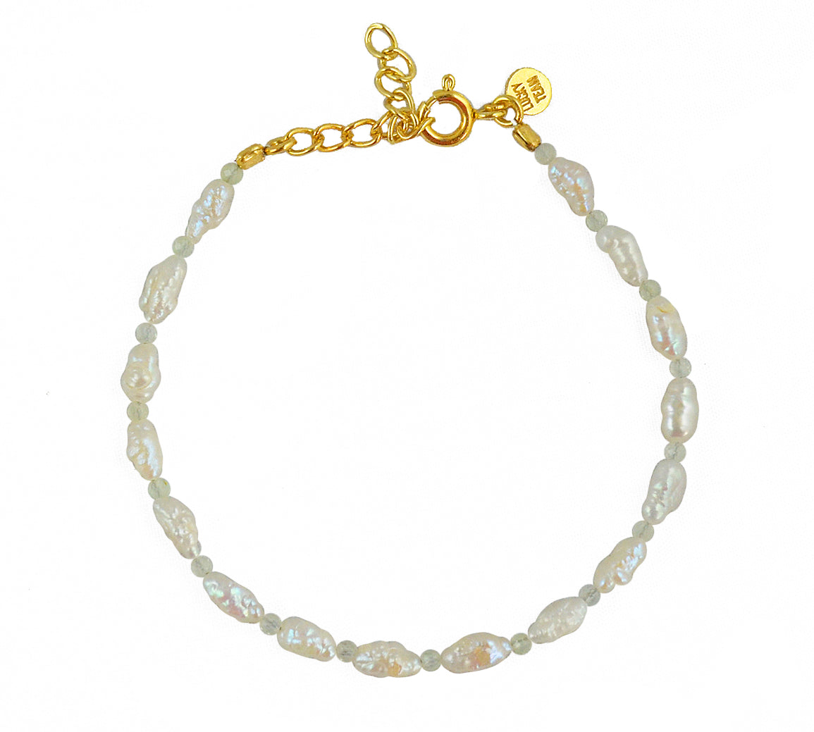 Bracelet perle et pierre - PREHNITE - Bracelets