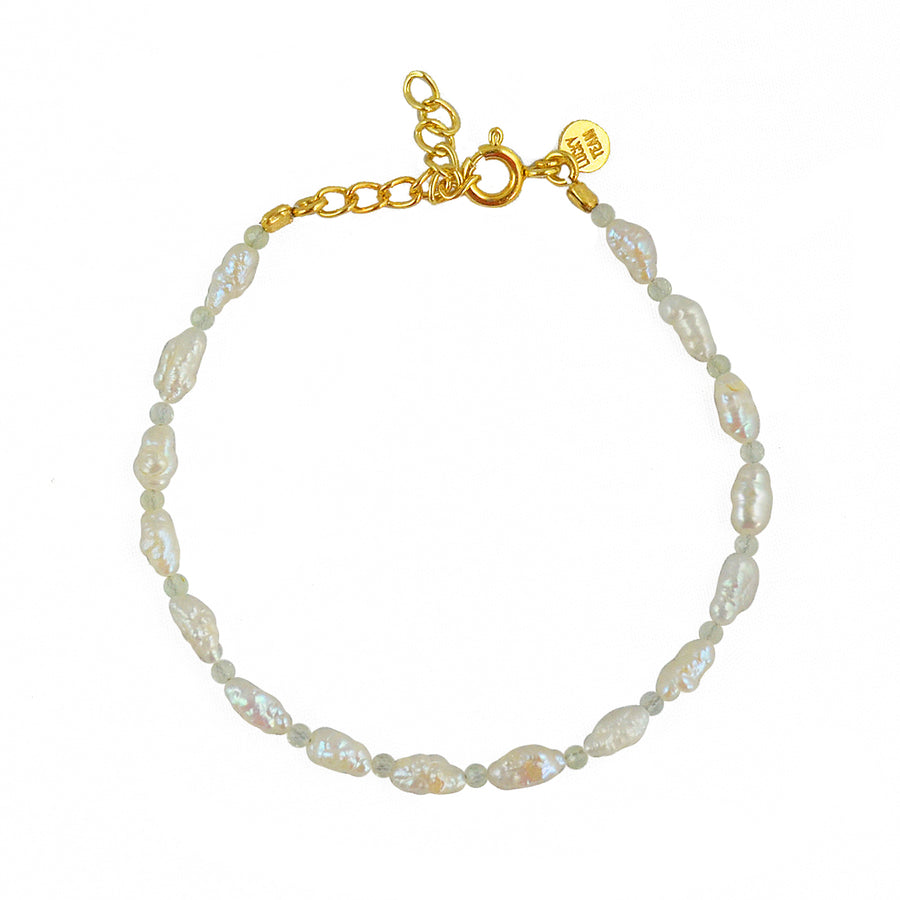 Bracelet perle et pierre - PREHNITE - Bracelets