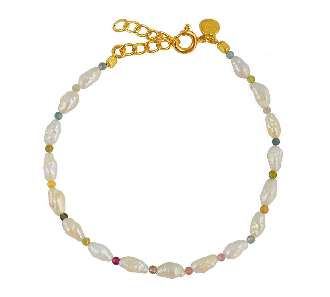 Bracelet perle et pierre - TOURMALINE - Bracelets