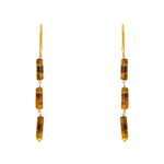 Boucles dorées et oeil de tigre tubes