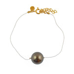 Bracelet fil et perle noire - Bracelets