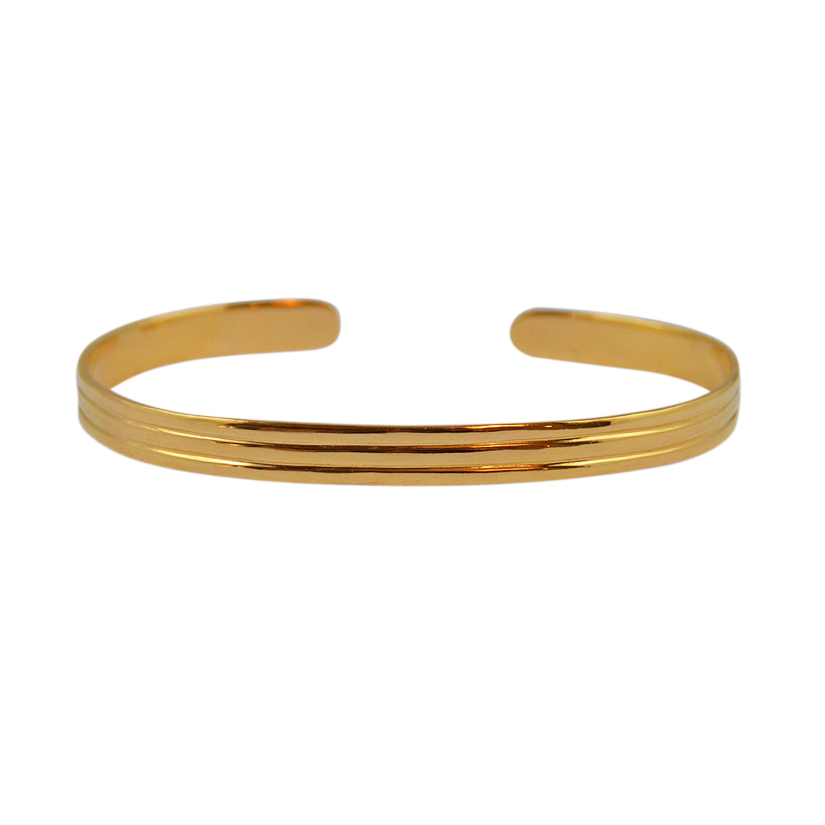Jonc doré double striure - Bracelets