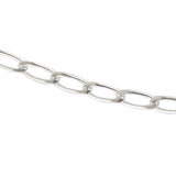 Collier argent maille cheval 4 faces