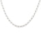 Collier argent maille cheval 4 faces - 42CM