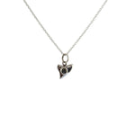Collier argent 925 dent de requin et pierre - Colliers