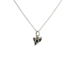 Collier argent 925 dent de requin et pierre - Colliers