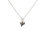Collier argent 925 dent de requin et pierre - Colliers