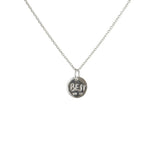 Collier argent 925 médaille best papa - Colliers