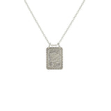 Collier plaque argent 925 texturée serpent - Colliers