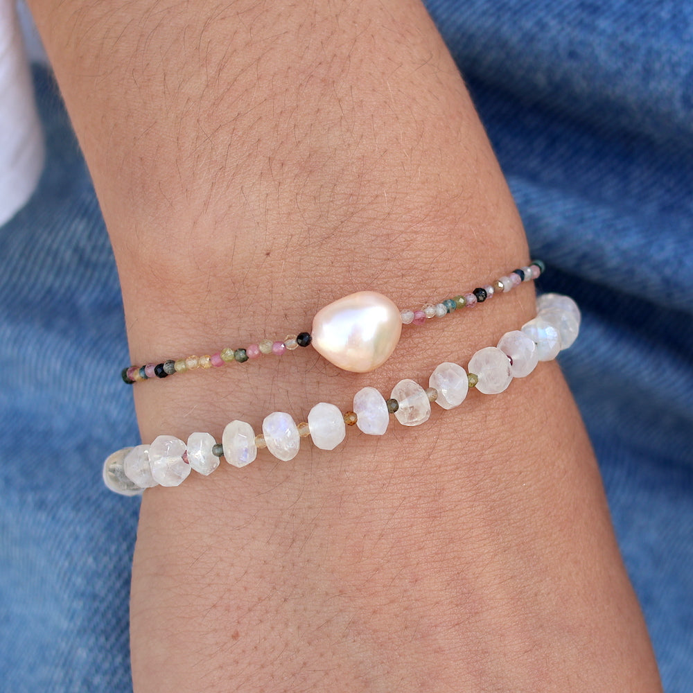 Bracelet duo de pierres facettées - Bracelets