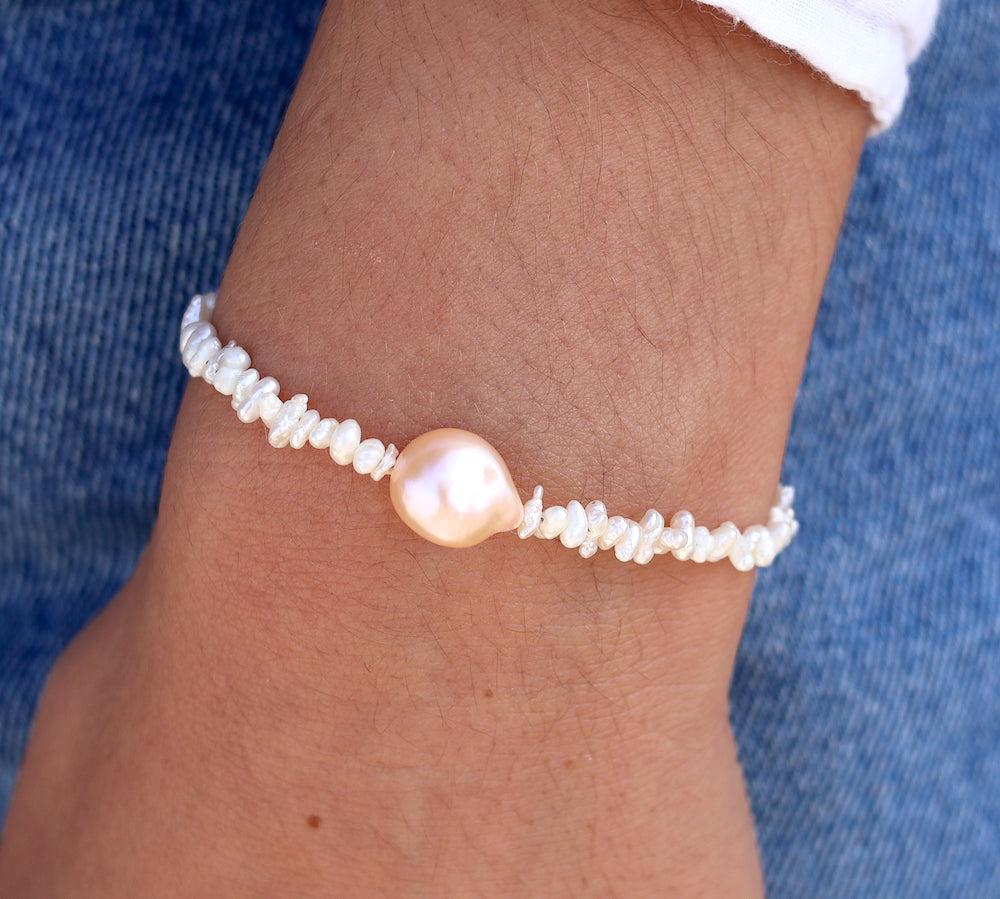 Bracelet duo de perles de culture - Bracelets