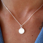 Collier argent 925 médaille zircons chaque jour je t’aime
