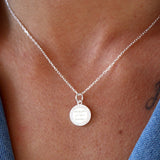 Collier argent 925 médaille zircons chaque jour je t’aime