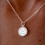 Collier argent 925 médaille zircons chaque jour je t’aime