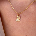 Collier doré chat Maneki Neko