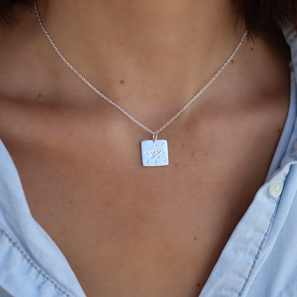 Collier argent 925 étoile et à la folie - Colliers