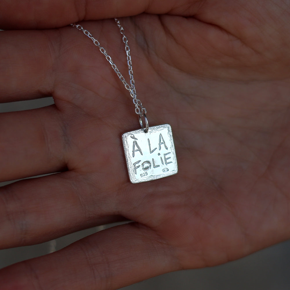 Collier argent 925 étoile et à la folie - Colliers