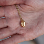 Collier doré et pendentif cauri