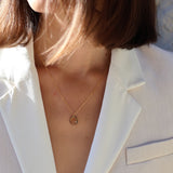 18k gold and tourmaline necklace