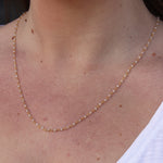 Collier doré Santa Maria en Pierre de lune