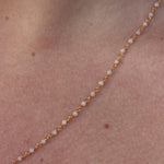 Collier doré Santa Maria en Pierre de lune