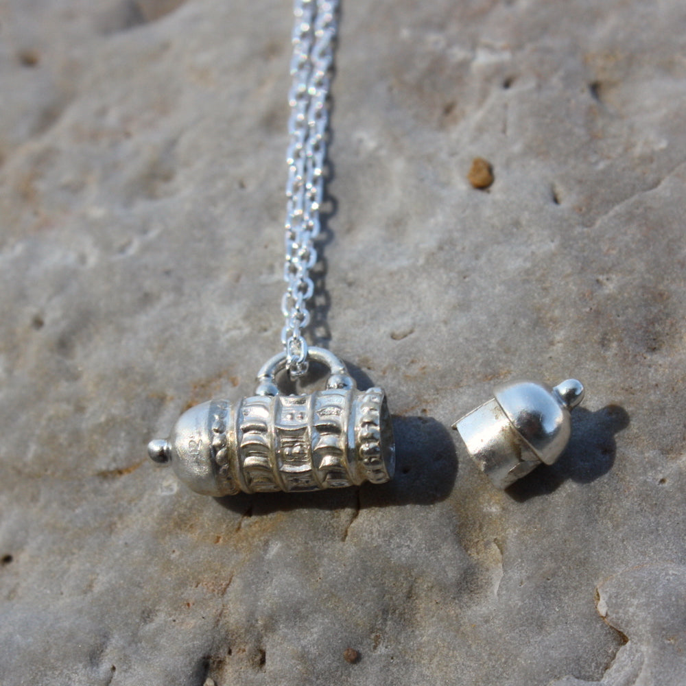 Collier argent 925 et talisman porte bonheur