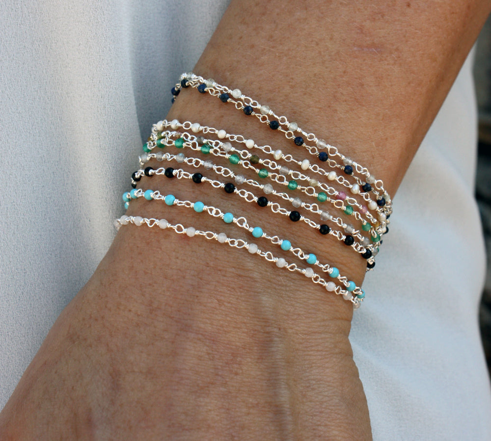 Bracelet Santa Maria argent 925 et pierres