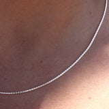 Collier argent maille egyptienne
