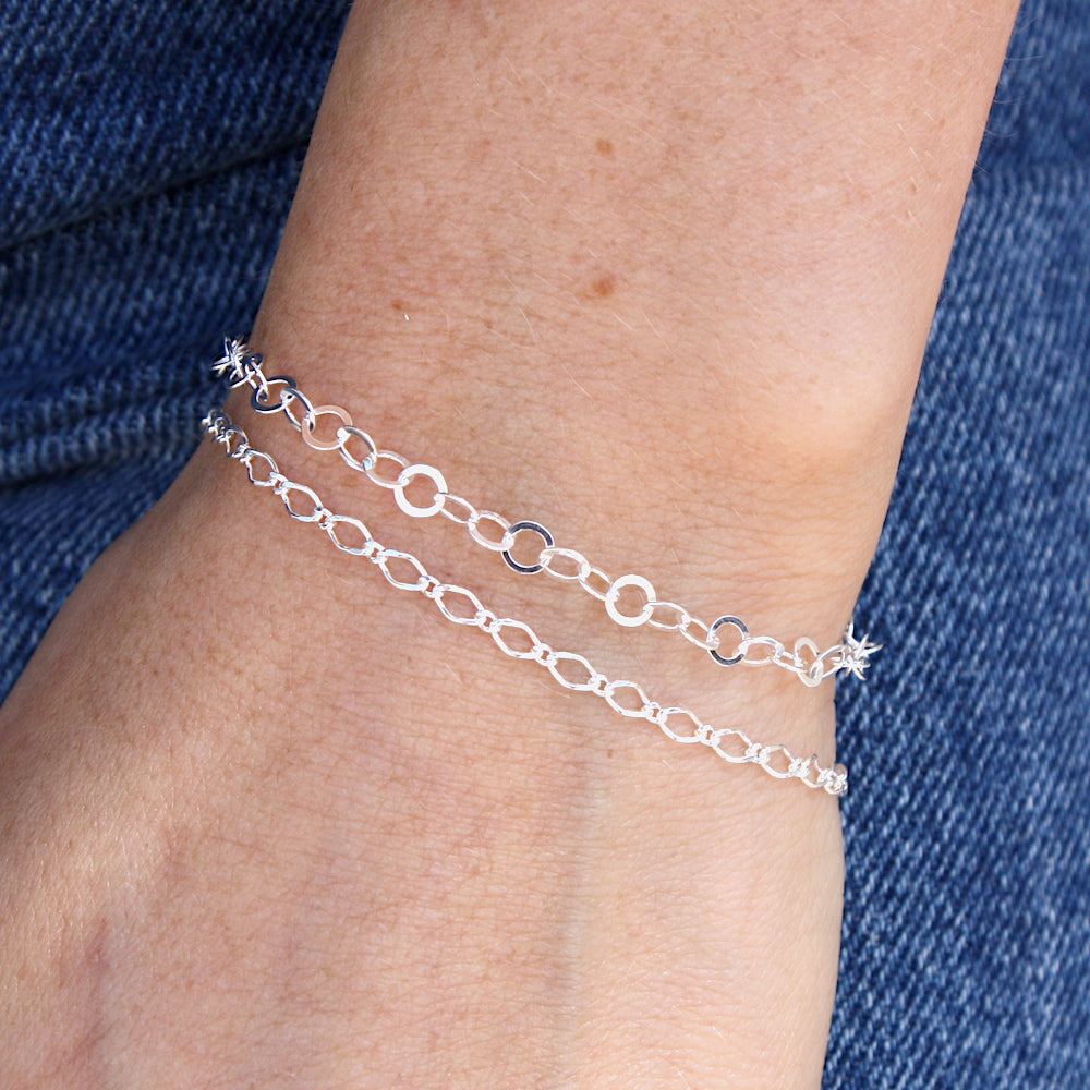 Bracelet argent maille ronde