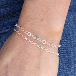 Bracelet argent maille ronde