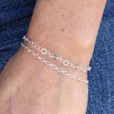 Bracelet argent maille ronde