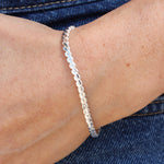 Bracelet argent maille égyptienne