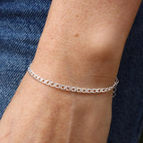 Bracelet argent maille egyptienne