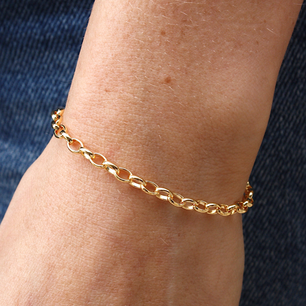 Bracelet doré maille Jaseron