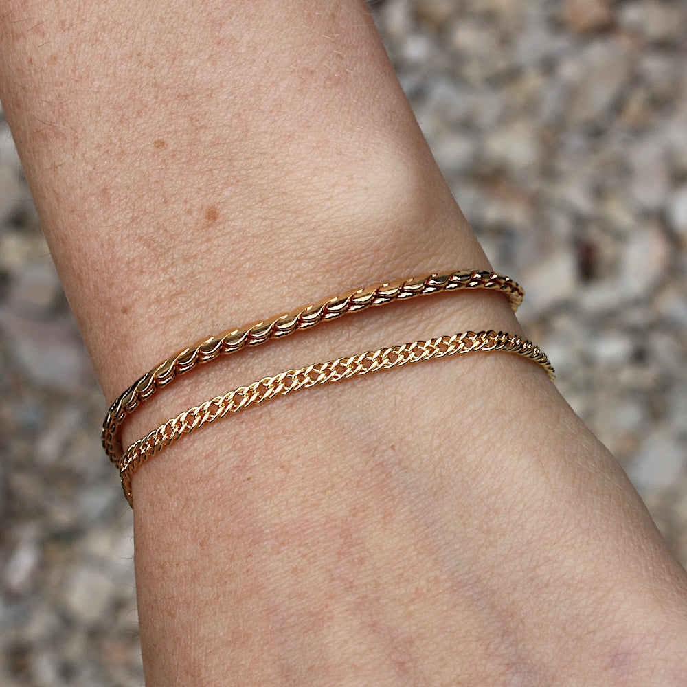 Bracelet doré maille égyptienne