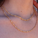 Collier doré maille Singapour