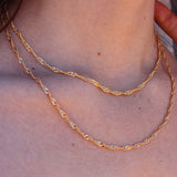 Collier doré maille Singapour