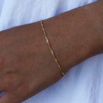 Bracelet doré maille Singapour