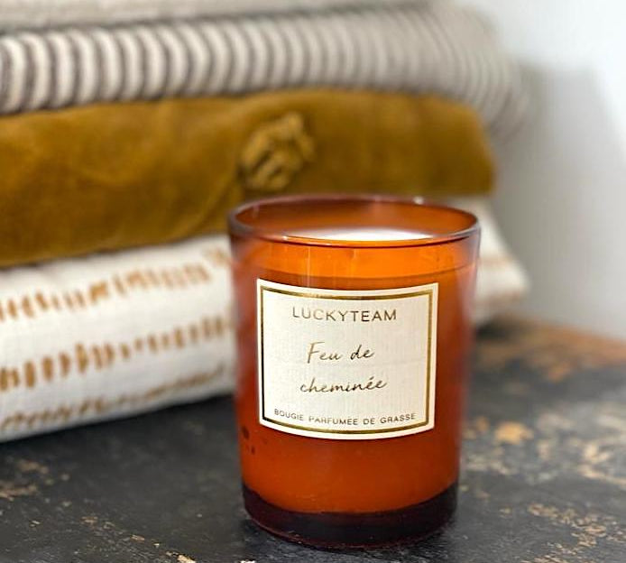Bougie - Feu de cheminée