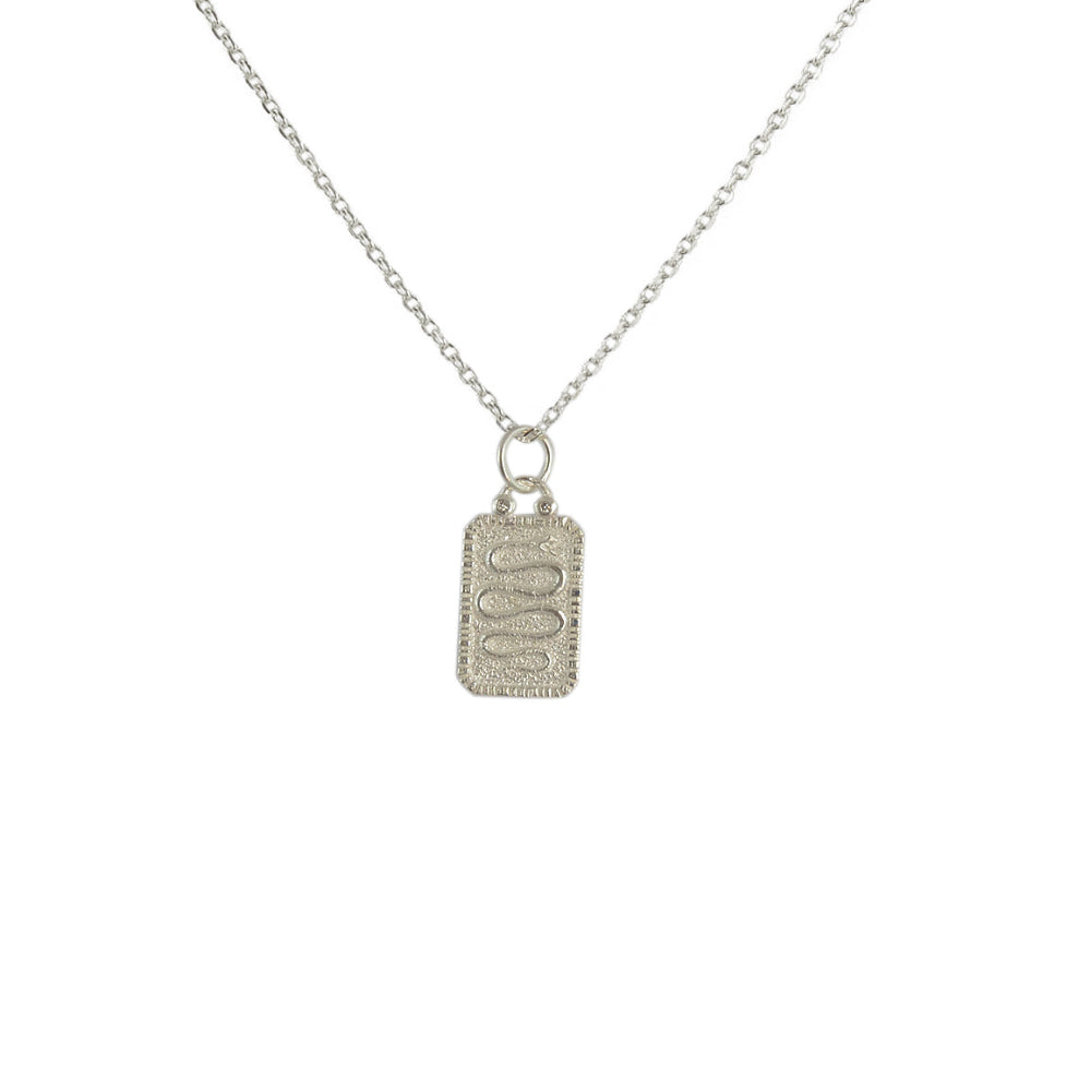925 silver plate necklace snake zircons